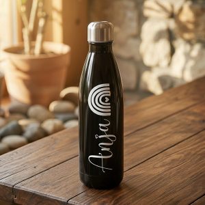Personalizirana steklenica za vodo črna