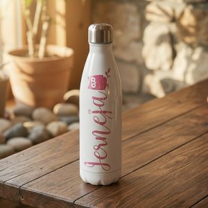 Steklenica z imenom bela